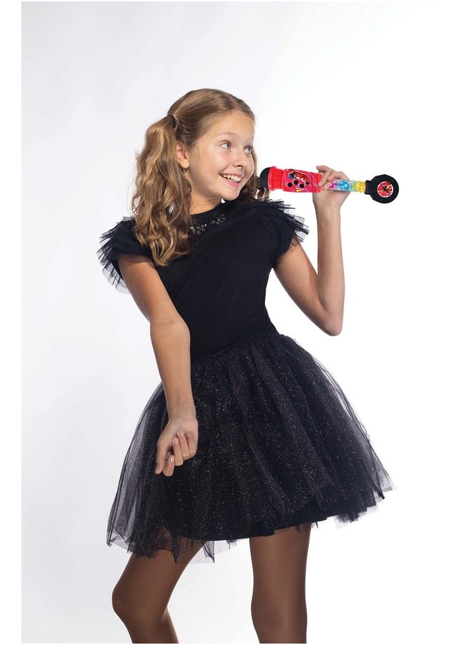Miraculous, Lighting Microphone For Children, Musical Toy Game, Built-In Speaker, Light Effects, Aux-In Cable Plug, Red, Mic90Mi