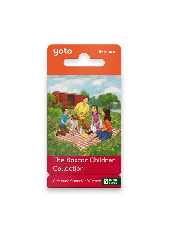 The Boxcar Children Collection - 4 Kids Audio Cards For Use With Player & Mini All-In-1 Audio Player, Screen-Free Listening With Fun Stories For Playtime Bedtime & Travel, Ages 7+