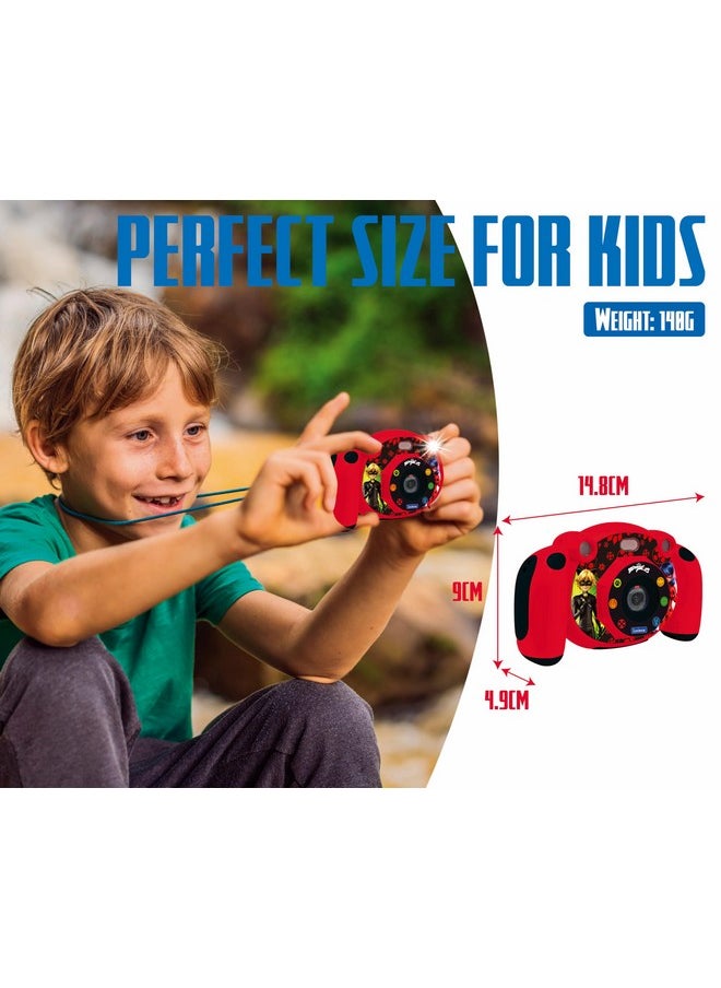 - Miraculous - 4-In-1 Kids Camera With Photo, Video, Audio And Game Functions, 32Gb Sd Card Included - Dj080Mi