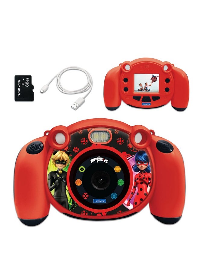 - Miraculous - 4-In-1 Kids Camera With Photo, Video, Audio And Game Functions, 32Gb Sd Card Included - Dj080Mi