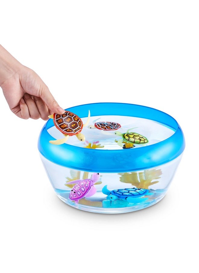 Robo Turtle Robotic Swimming Turtle (Orange + Blue) By Zuru Water Activated, Comes With Batteries, Amazon Exclusive (2 Pack)