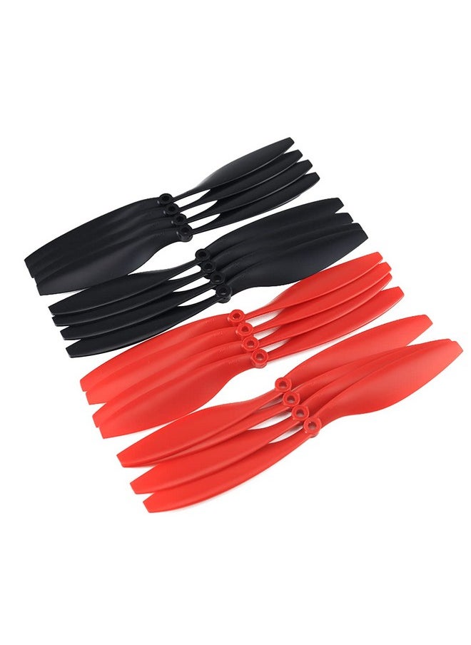 1045 (10X4.5) Propellers. 16 Pieces(8Cw, 8Ccw) Red & Black 10 Inch Fpv Props For F450 F550 S550 S500 Fpv Quadcopter Multirotor