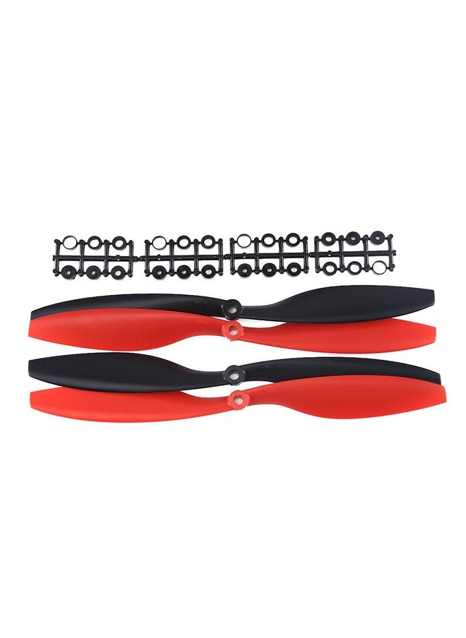 1045 (10X4.5) Propellers. 16 Pieces(8Cw, 8Ccw) Red & Black 10 Inch Fpv Props For F450 F550 S550 S500 Fpv Quadcopter Multirotor