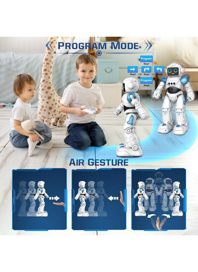 Robot Toys For Kids - Smart Talking Voice Remote Control Robot, Gesture Sensing Programmable Emo Robot Toy For Age 3 4 5 6 7 8 Year Old Boys Girls Birthday Gift Present
