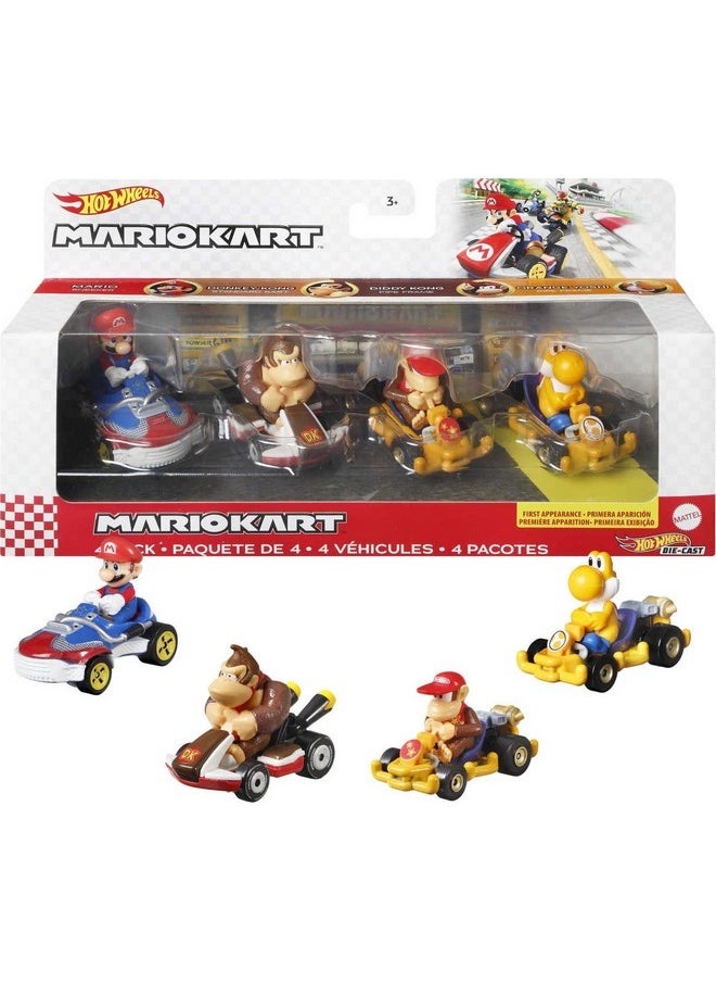 Hw Mario Kart Die-Cast 4-Pack #1 [.Com]