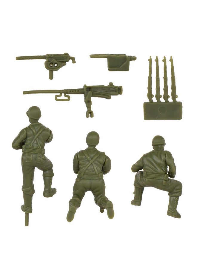 Bmc Cts Ww2 Us M3 Halftrack - 4Pc Od Green Plastic Army Men Armored Vehicle