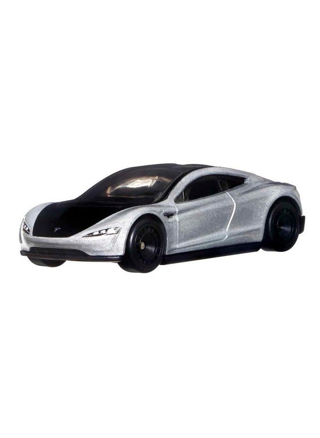 Tesla Roadster Safari Vehicle For 3 Kids Years Old & Up, Premium Collection Of Car Culture 1:64 Scale Vehicles