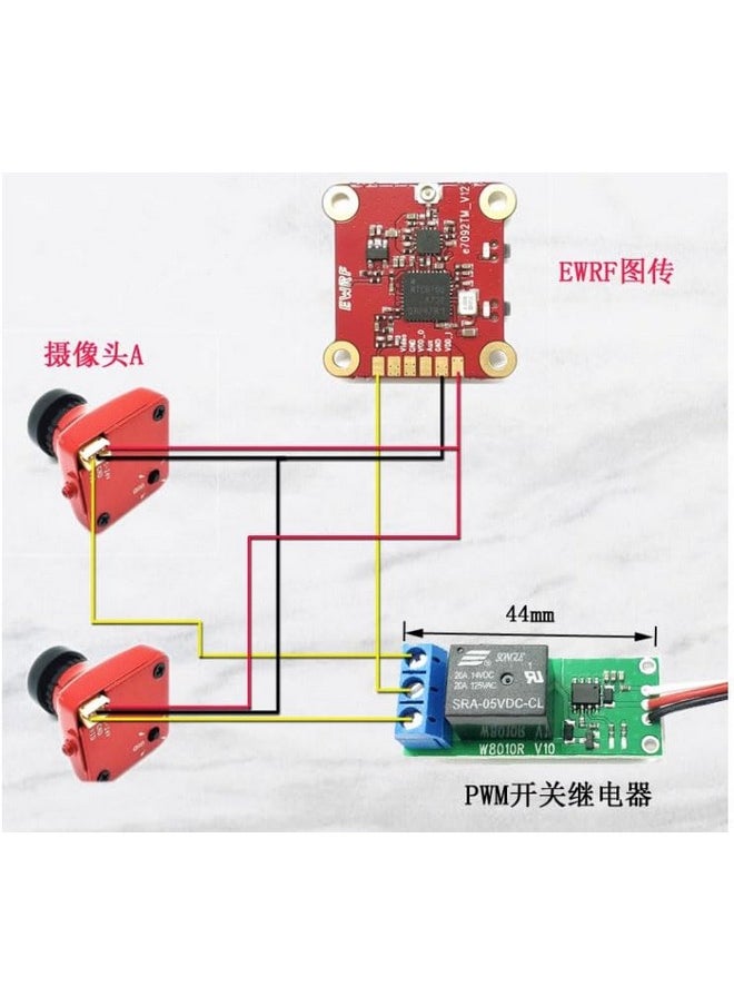 Dc 5V-12V 20A Pwm Switch Controller For Remote Signal Control Of Rc Model Buzzer Led Lights（Black Board）