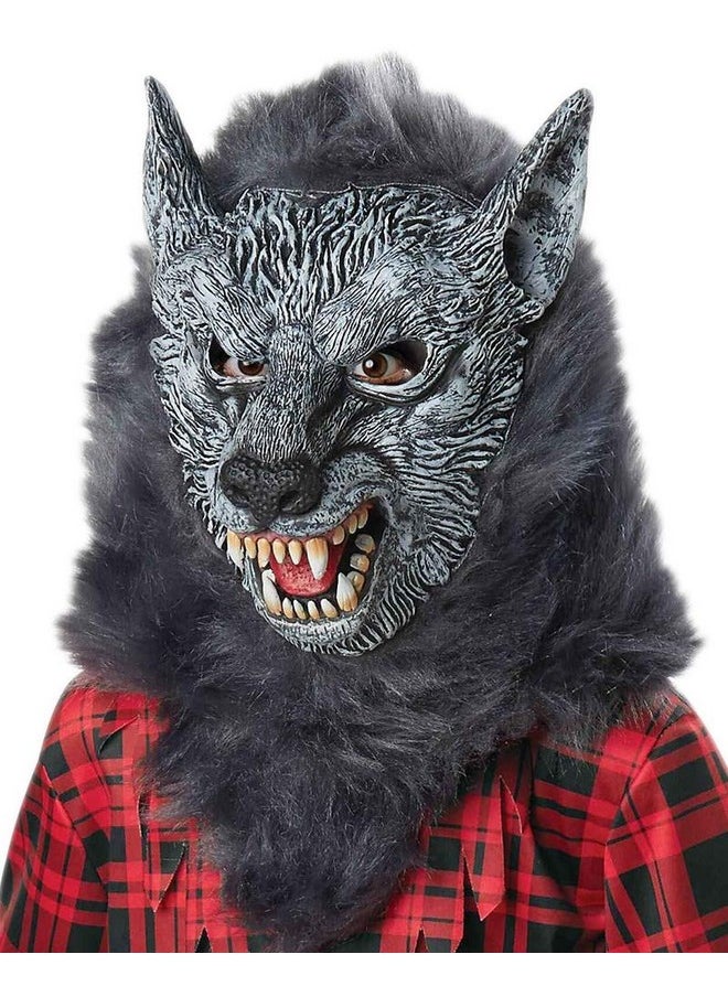 Direct Halloween Boys Gray Full Moon Werewolf Costume (M(8-10)),Red