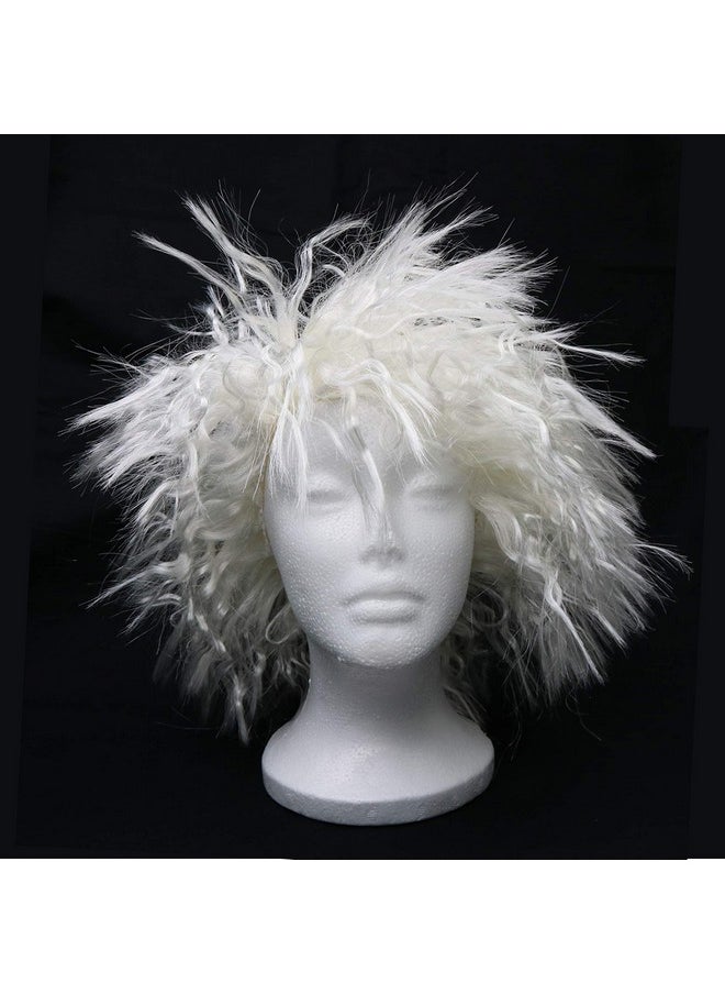 Mad Scientist Costume Wig - Crazy White Wigs For Costumes - 1 Piece