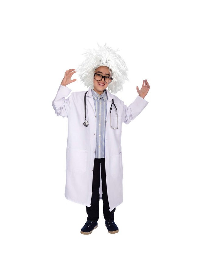 Mad Scientist Costume Wig - Crazy White Wigs For Costumes - 1 Piece