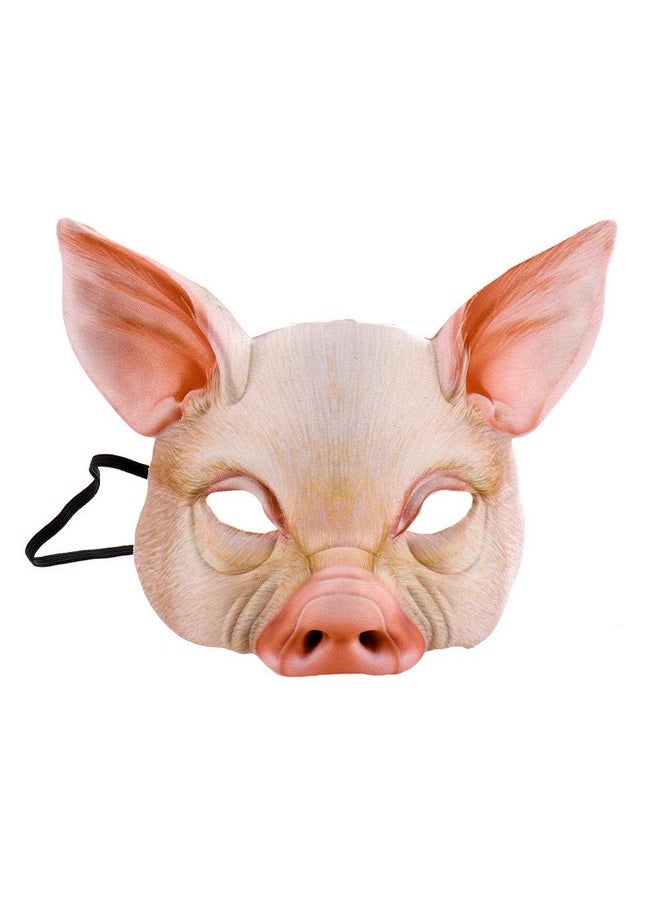 Halloween Pig Mask Pig Head Mask Half Face Pig Masks For Halloween Festival Masquerade Party Cosplay Props