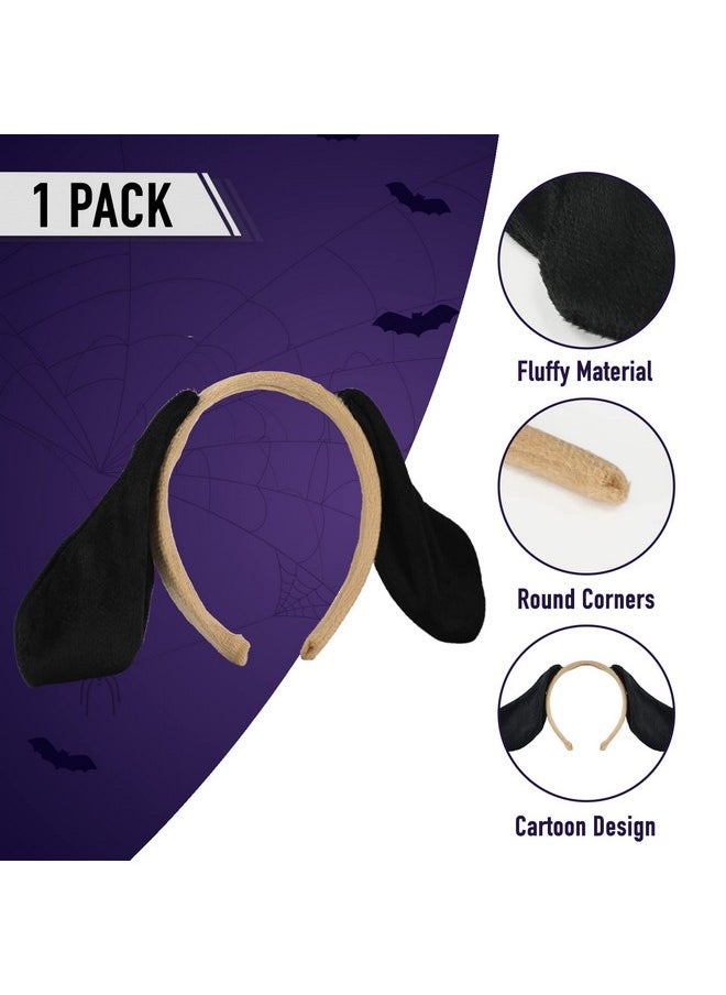 Puppy Dog Costume Set - Brown And Black Dog Ears, Bow Tie And Tail Accessories Kit For Kids Of All Ages