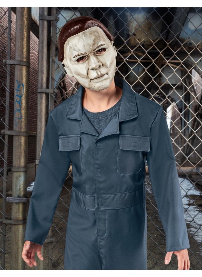 Halloween Ii Michael Myers Costume Jumpsuit With Face Mask For Kids, For Themed Party And Halloween