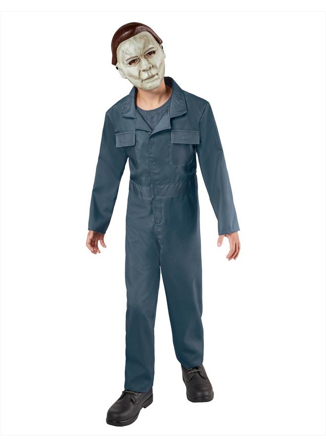 Halloween Ii Michael Myers Costume Jumpsuit With Face Mask For Kids, For Themed Party And Halloween