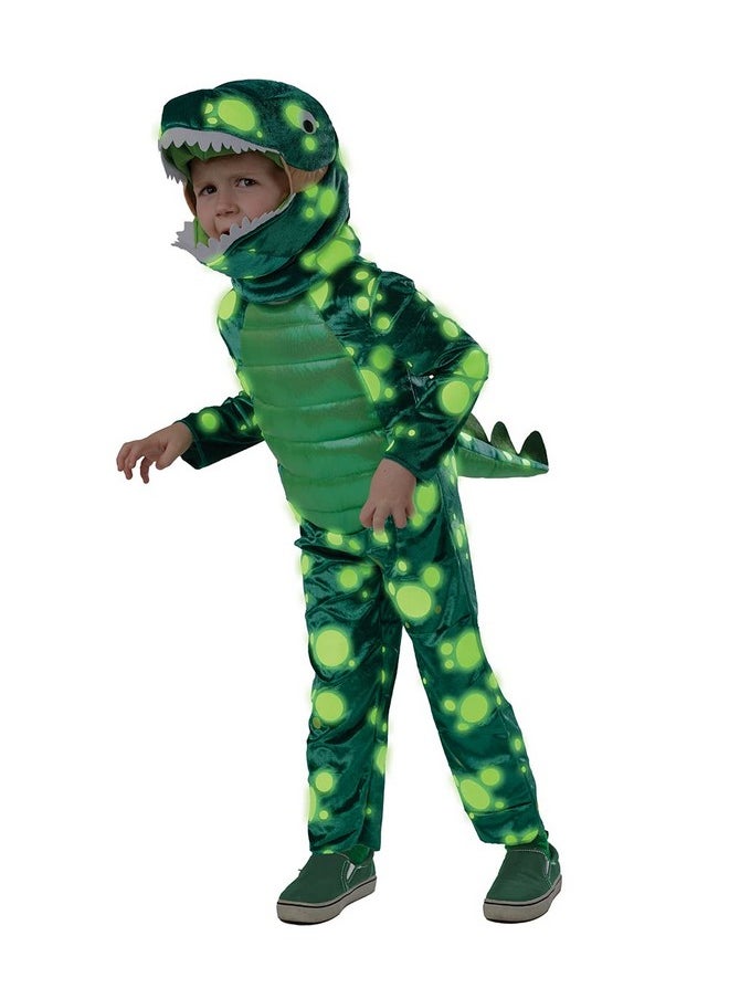 Green Dinosaur Costume For Kids Halloween Dress Up, Dino Themed Party For Toddlers (2T-4T), Y01294