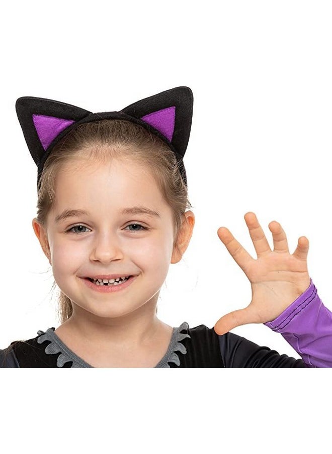 Halloween Child Girl Purple Black Tutu Cat Skirt Costume For Party (3T (3-4 Yr))