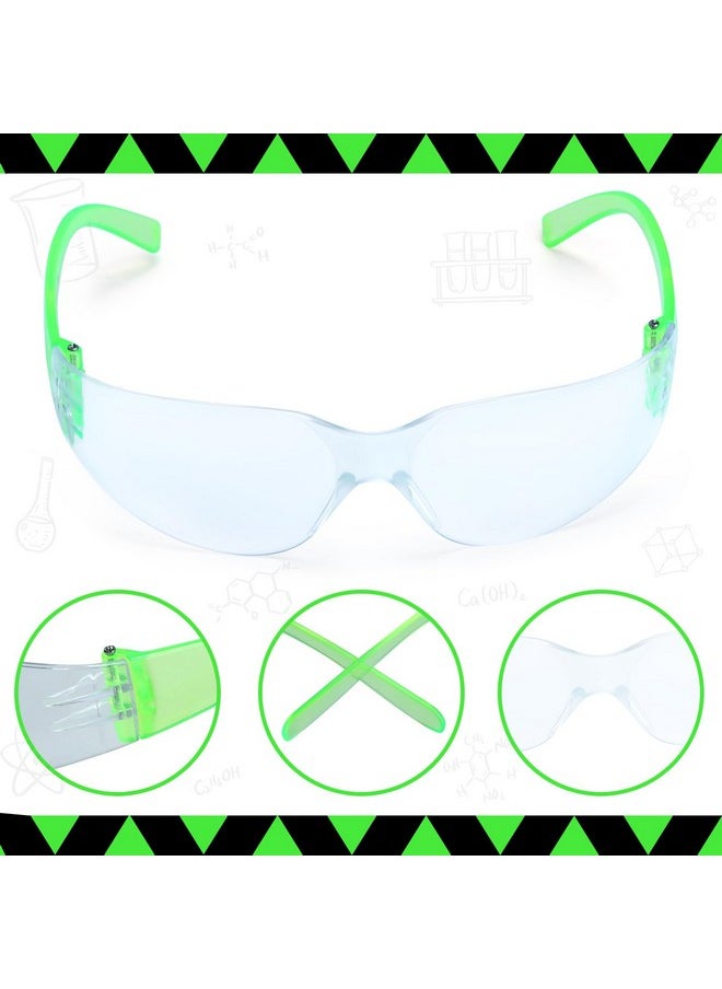 Mad Scientist Costume For Girls Mad Scientist Lab Coat Goggles Bow Tie Hair Extension For Halloween Dress Up (Set A)