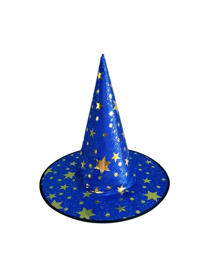 Wizard Cape With Hat, Halloween Kids Costumes, Witch Cape For 3-12 Years Children, Halloween Props (Blue)