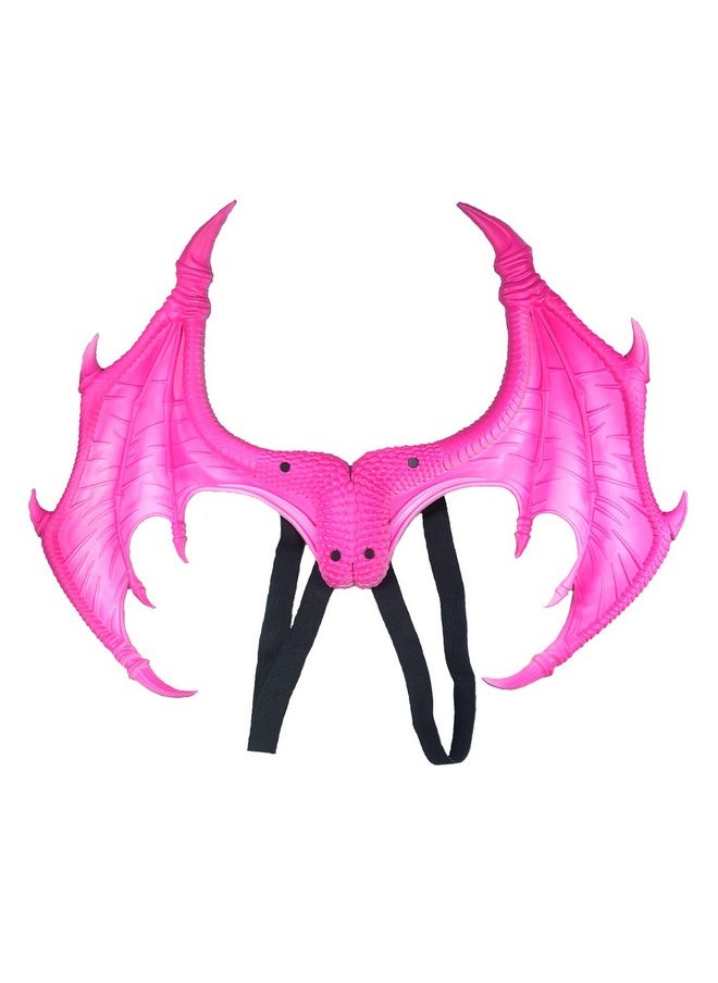 Dragon Wings Bat Wing Halloween Mardi Gras Demon Costume Cosplay Accessory (Pink)