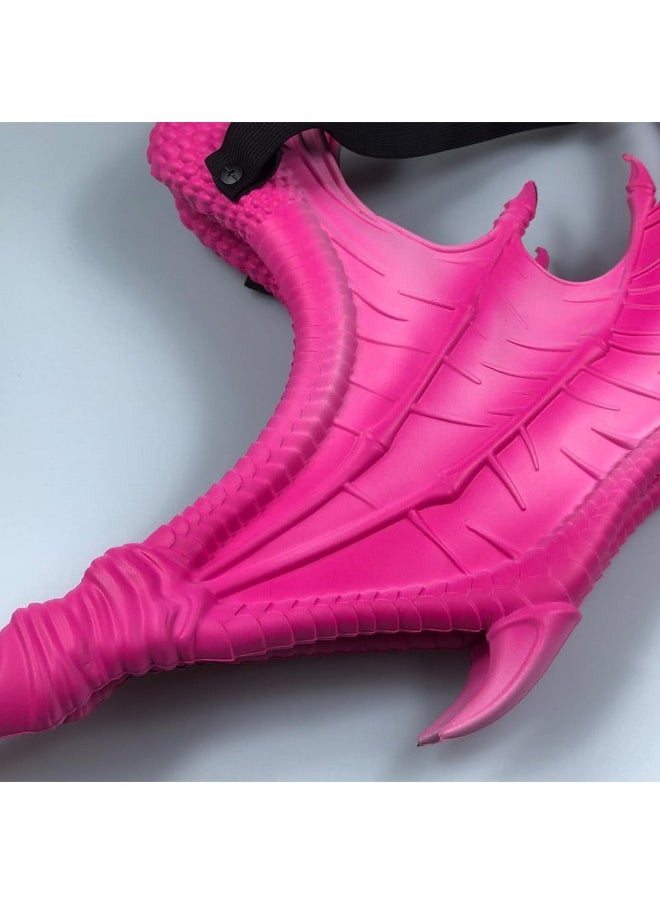 Dragon Wings Bat Wing Halloween Mardi Gras Demon Costume Cosplay Accessory (Pink)