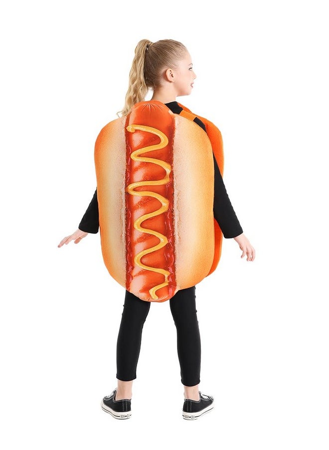 Halloween Hot Dog Costume For Kids, Funny Food Costume, Cosplay One Size