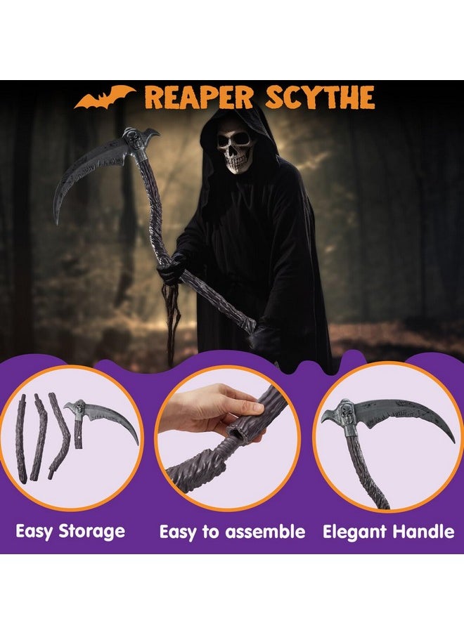 Halloween Grim Reaper Scythe Accessories For Halloween Party Pretend Play Costume, Halloween Dress Up