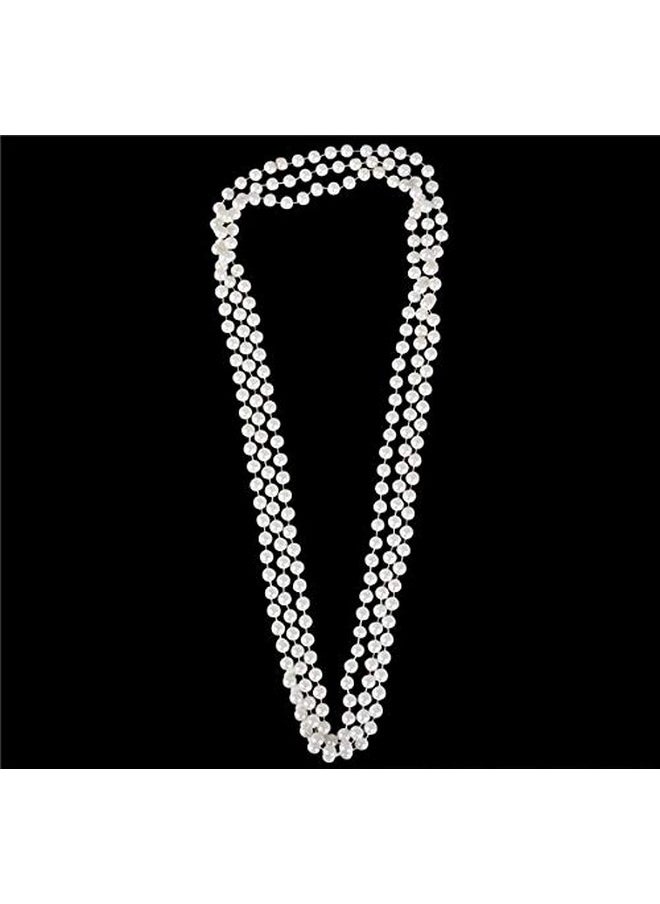 48Inch 12Mm Faux Pearl Necklace White Pack Of 12