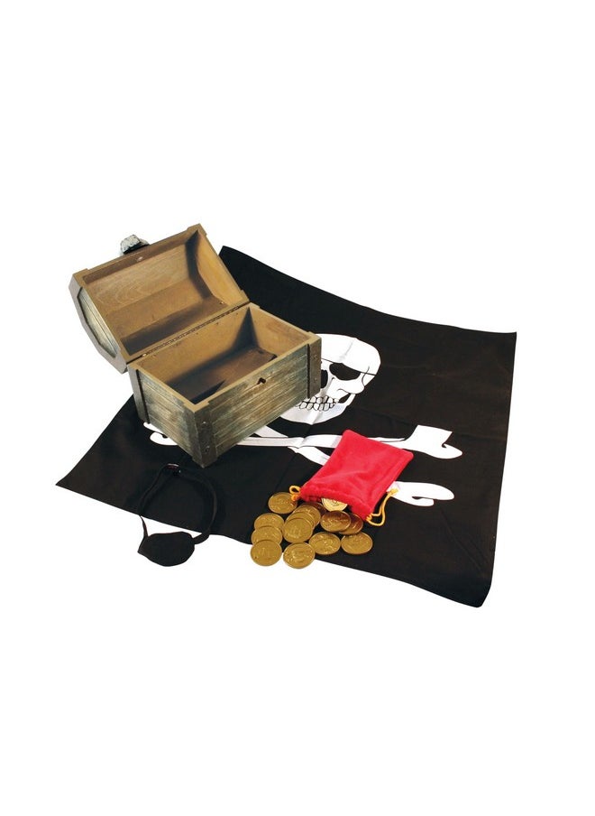 Wooden Pirate Chest Pretend Play Set