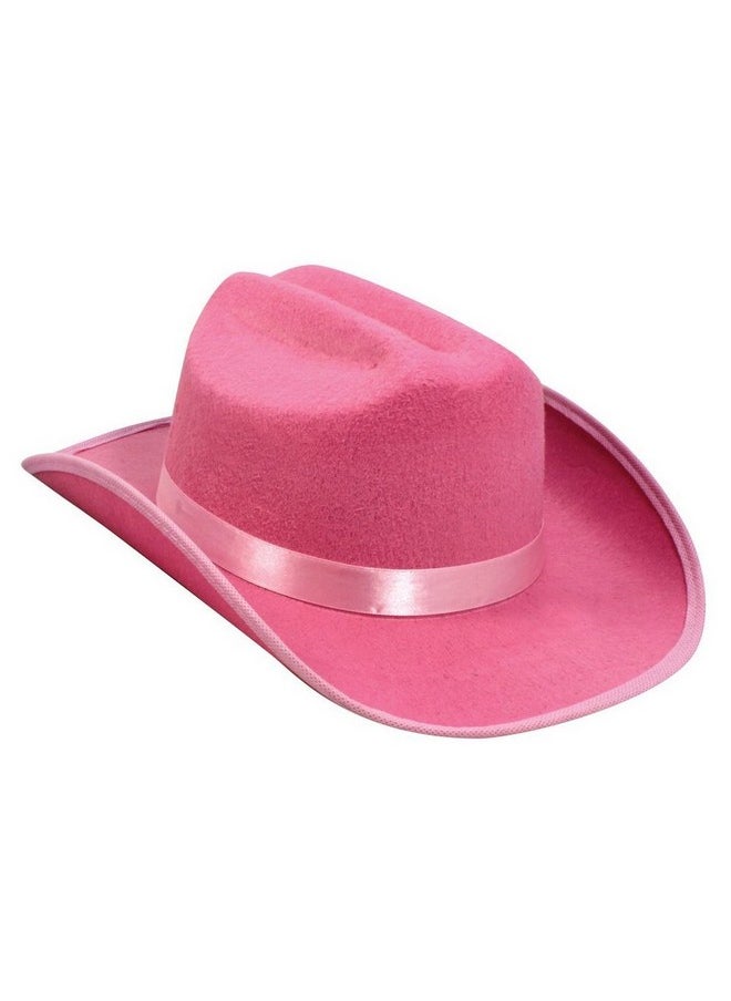 Child Sized Felt Cowboy Hat Pink 1 Per Order