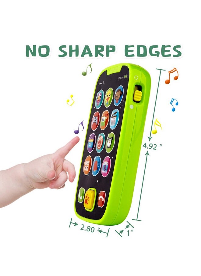 Baby Toy Phone For 1 2 Year Old Boy Girl Fake Phone Toys With Music Baby Cell Phone Toys 6 To 12 Months Light Up Play Phone For Babies Kids Toddlers Educational Learning Toys Gifts