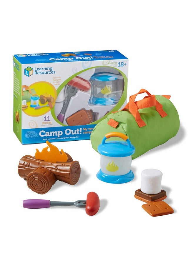 New Sprouts Camp Out My Very Own Camping Set 11 Pieces Ages 18+ Months Toddler Camping Toys Outdoor Toys Camp Out Play Set For Kids Camping For Preschoolers