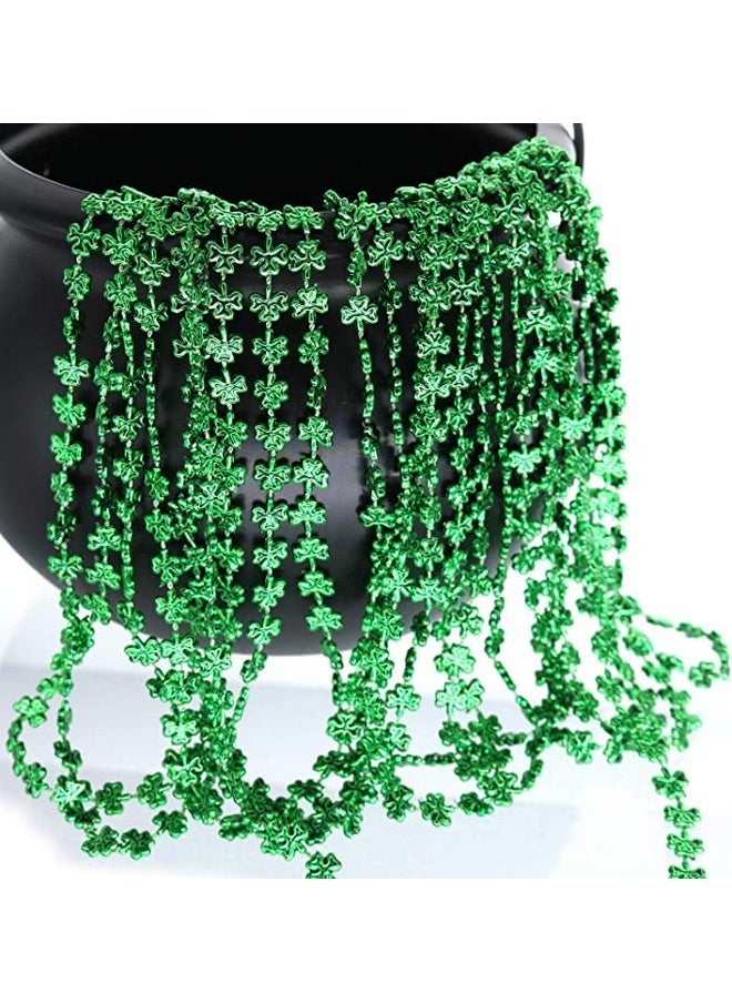 Green Shamrock Bead Necklaces 72 Piece Party Favor Clover Beads For Men Women & Kids 33