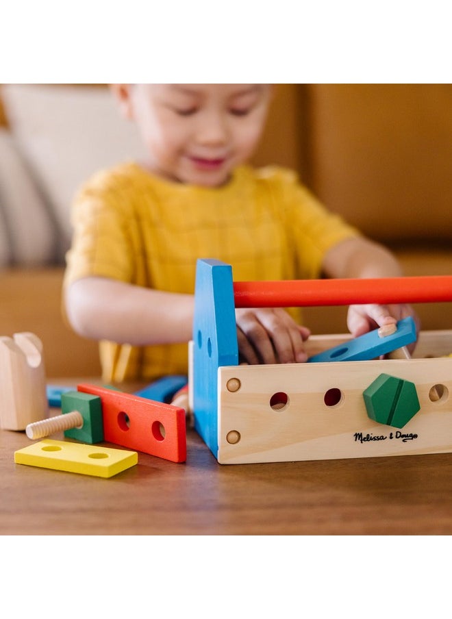 Takealong Tool Kit Wooden Construction Toy (24 Pcs) Multicolor 10.0 X 5.55 X 4.75