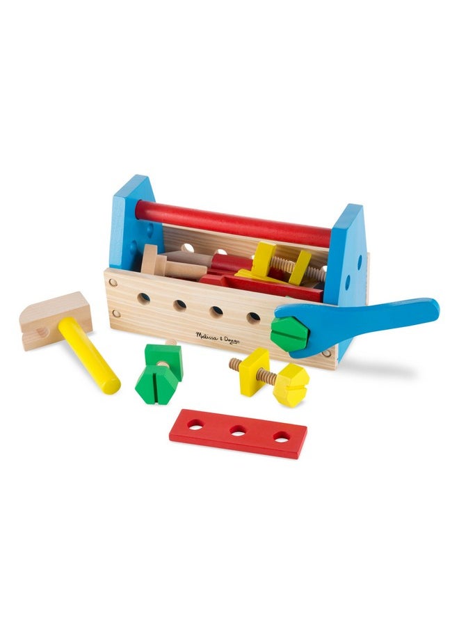 Takealong Tool Kit Wooden Construction Toy (24 Pcs) Multicolor 10.0 X 5.55 X 4.75