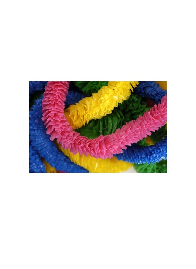 Plastic Lei Assortment (100 Piece Pack) Colorful Fun Vibrant Flower Lei Necklaces 100 Pc Assortment Pack Perfect For Hawaiian Themed Parties