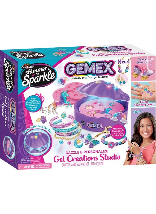 Shimmer ‘N Sparkle Gemex Gel Creations Studio Magic Shell Gel To Gems Playset