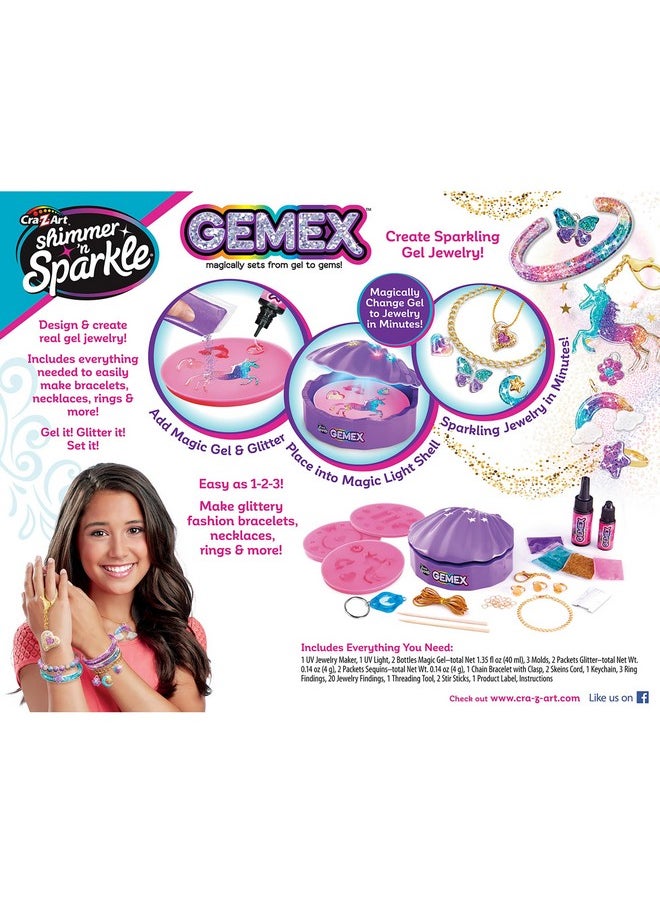 Shimmer ‘N Sparkle Gemex Gel Creations Studio Magic Shell Gel To Gems Playset