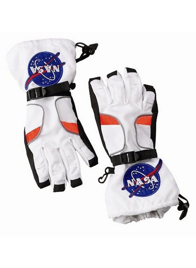 Astronaut Gloves Size Small White With Nasa Patches (Asgsmall)