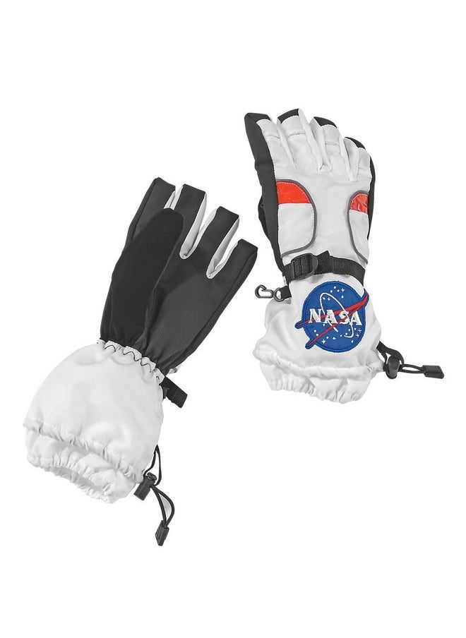 Astronaut Gloves Size Small White With Nasa Patches (Asgsmall)