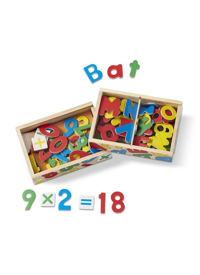 Deluxe Magnetic Letters And Numbers Set With 89 Wooden Magnets Alphabet Letter Magnets Number Magnets Learning Toys For Preschoolers And Kids Ages 3+