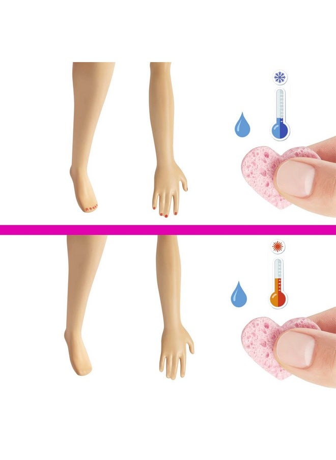 Barbie Manipedi Spa Playset With Blonde Barbie Doll Puppy Foot Spa & Accessories 2 Fizzy Packs Create Foaming Foot Bath Colorchange On Doll'S Nails For Repeat Manicures & Pedicures