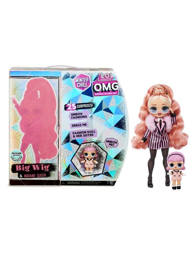 O.M.G. Winter Chill Big Wig Fashion Doll & Madame Queen Doll With 25 Surprises