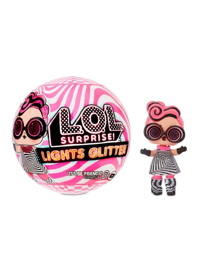 Lights Glitter Doll With 8 Surprises Including Black Light Surprises