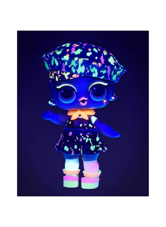 Lights Glitter Doll With 8 Surprises Including Black Light Surprises