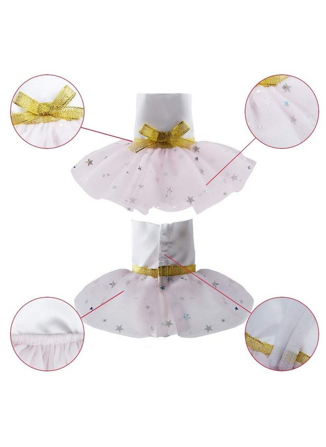 Santa Clothing Light Pink Tulle Dress For Elf Doll Christmas Decoration Accessories