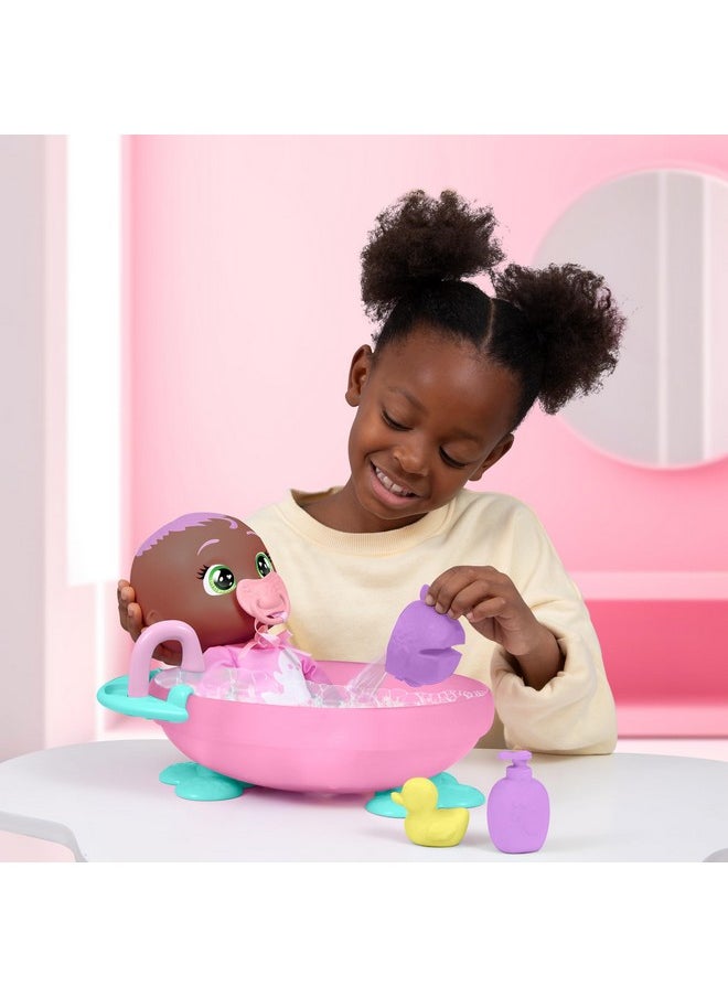 Newborn My First Bath Tiff - Interactive Baby Doll Bathtub Set With 20+ Baby Sounds, Girls & Kids Age 18M And Up