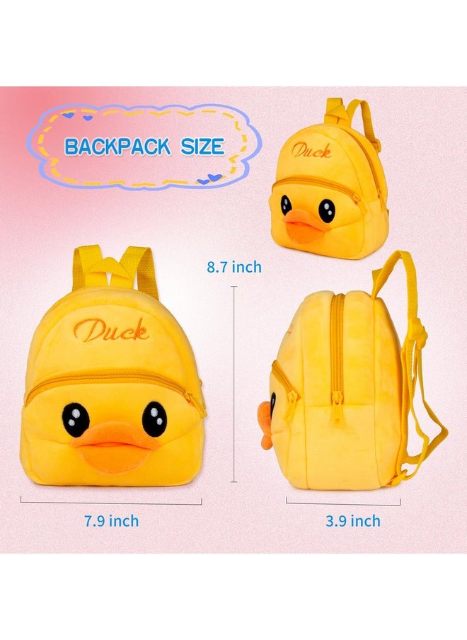 12Pcs Set Reborn Baby Dolls Clothes Accessories With Backpack Diaper Yellow Duck For 17-22 Inch Baby Doll Reborn Doll Newborn Girl&Boy