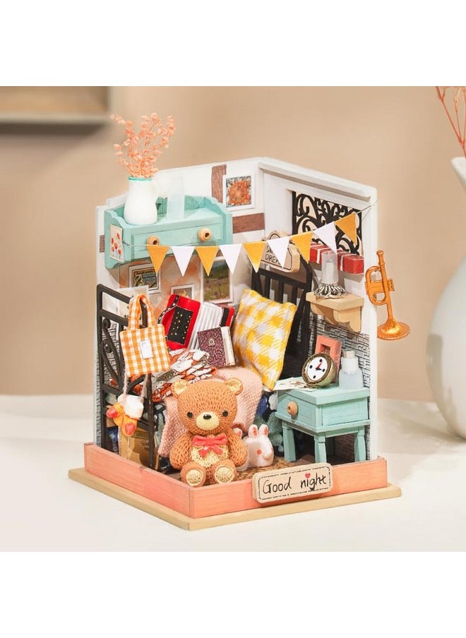 Diy Miniature Kit Mini Building Dollhouse Bedroom, Miniverse Lifestyle Mini Bookshelf Decoration, Diy Hobbies For Craftsman (Sweet Dream)