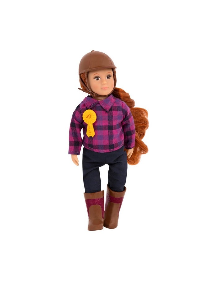 - Horseback Riding Mini Doll - 6-Inch Equestrian Doll - Horse Riding Outfit & Accessories - Clothes, Helmet, Boots & Ribbon - 3 Years + - Samanda